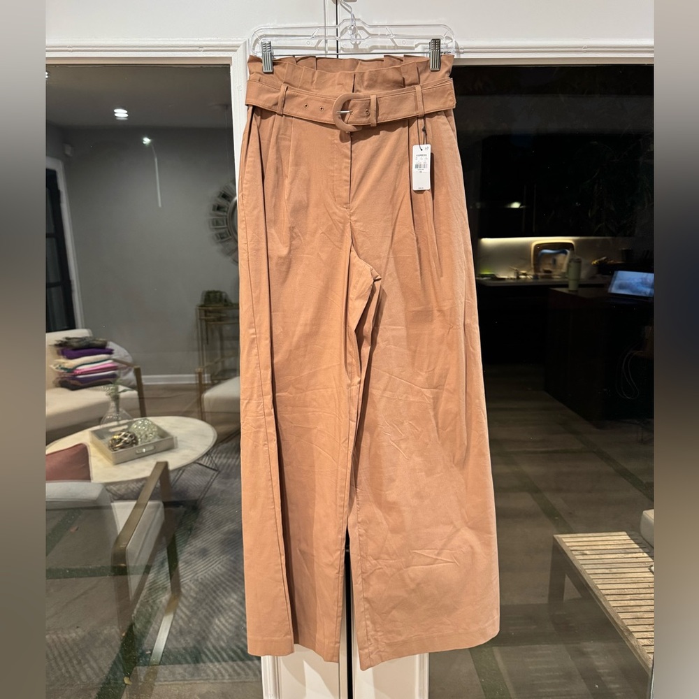 Express Camel Trousers with Belt